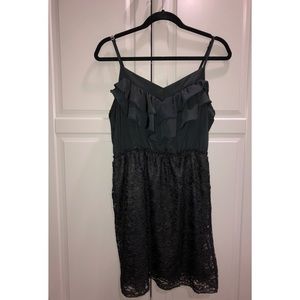 Black Ruffle Lace Dress 🖤